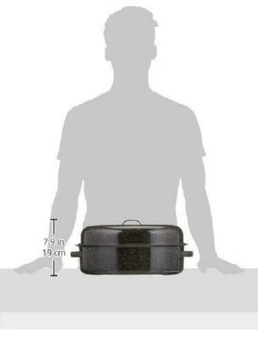 Tostador ovalado cubierto de granito de 18"" F0509DS-1 NUEVO Foto 4 de 4