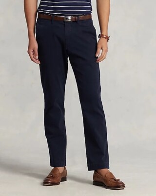 POLO RALPH LAUREN Stretch Classic Fit 7.8 oz Chino Pant in Blue