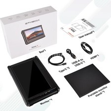 GTMEDIA F1 11.6" IPS FHD Screen Extension Dual Screen Monitor for Laptop Phone-