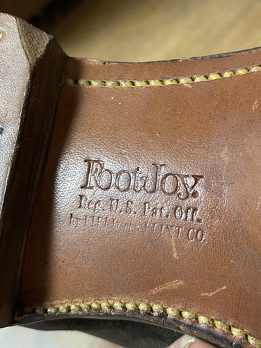 Vintage Footjoy Suede and Leather Brown Golf Shoes 9.5D - Picture 14 of 14