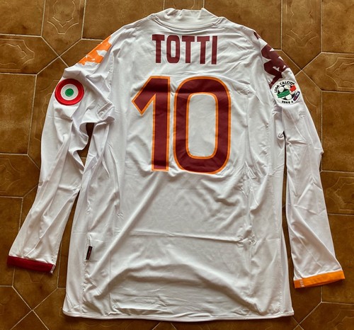Francesco Totti 10 As Roma Maglia Calcio Shirt Kappa Stagione 2008/2009 Tg.  XL | eBay