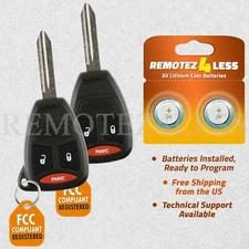 2 For 2006 2007 2008 2009 Ram 1500 2500 3500 Van Remote Car Keyless Key Fob