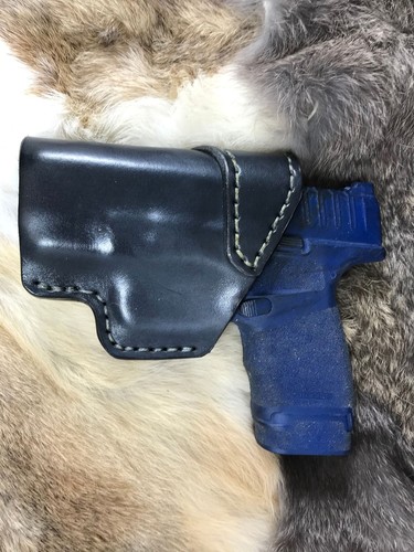 IWB Leather Holster with Monoblock Clip for Walther CCP - Picture 6 of 18