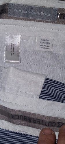 Men's Cutter Buck Dry Tec Shorts Size 34 Color Blue White Golf Meeting Formal - Picture 2 of 3