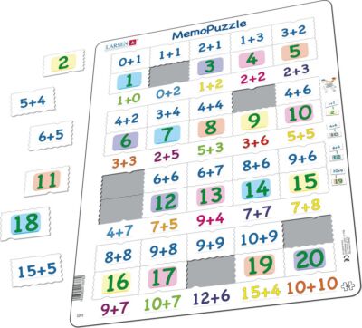 Larsen Puzzle - Addition mit Zahlen 0 - 20, Mathematik, Rechnen