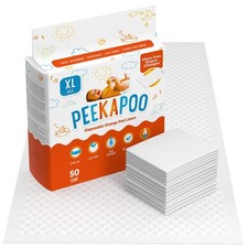 Peekapoo X-Large 30"x18" Disposable Changing Pads for Baby Port... Fas