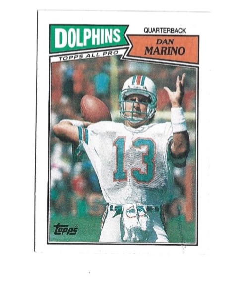 1987 Topps #233 Dan Marino FOOTBALL Miami Dolphins