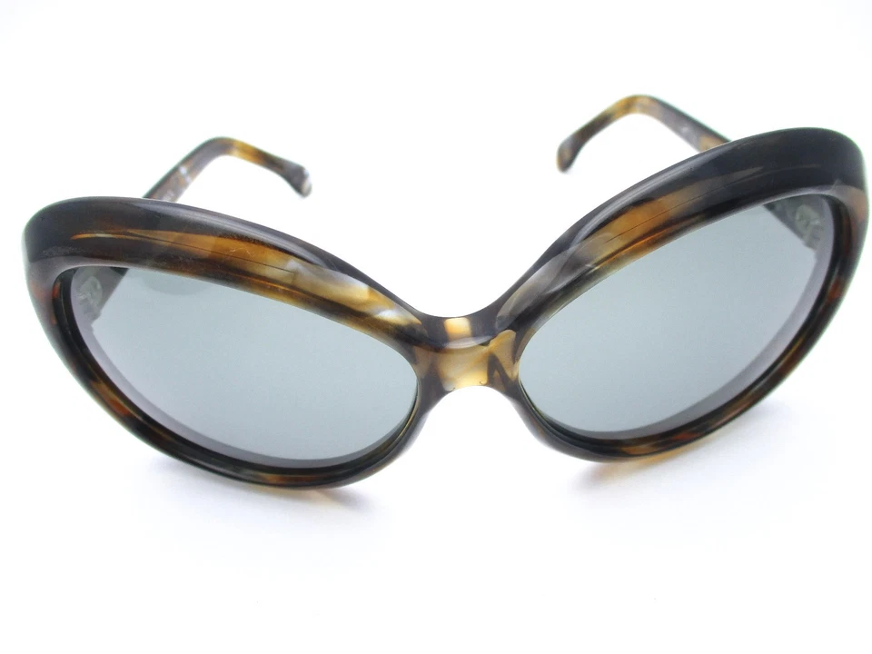 Gafas de sol vintage años 70 • Brasil • Enormes grises VIDRIO / marrón - azul tortuga Foto 2 de 4