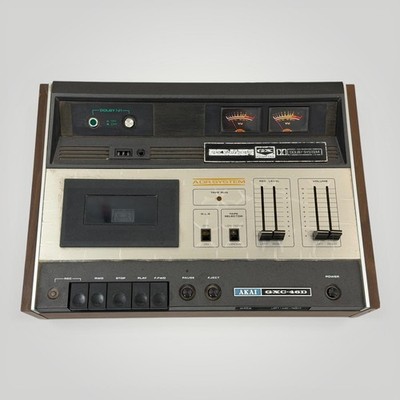 VTG Akai GXC-46D Cassette Deck Tape Recorder Black Dolby NR Japan