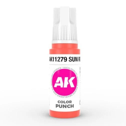 AK Interactive 3rd Gen Acrylic - Sun Red Color Punch (AK11279)
