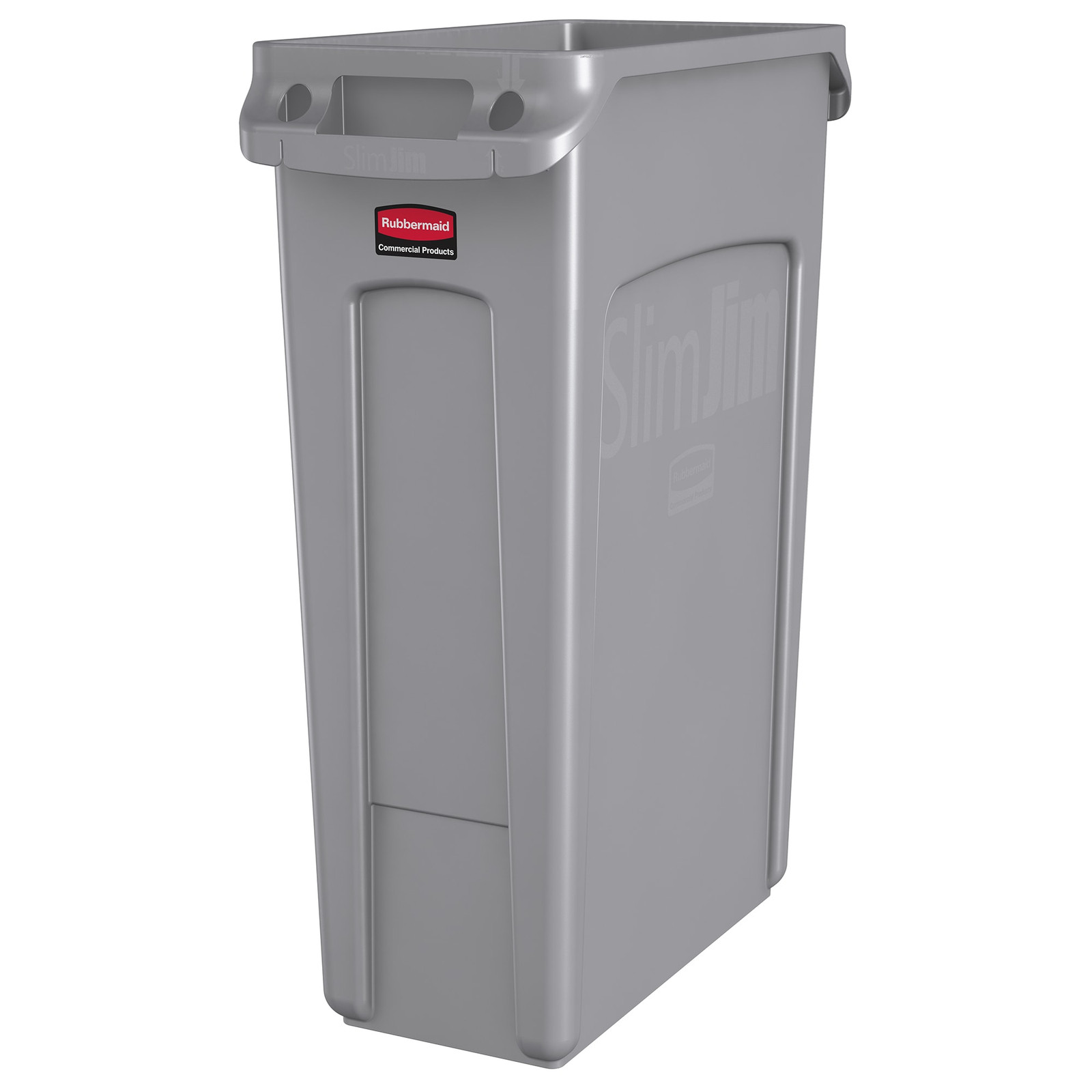 Rubbermaid FG354060GRAY Slim Jim Vented 23 Gallon Container