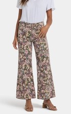 Mia Palazzo Ankle Jeans NYDJ size 4 Very nice floral trousers.