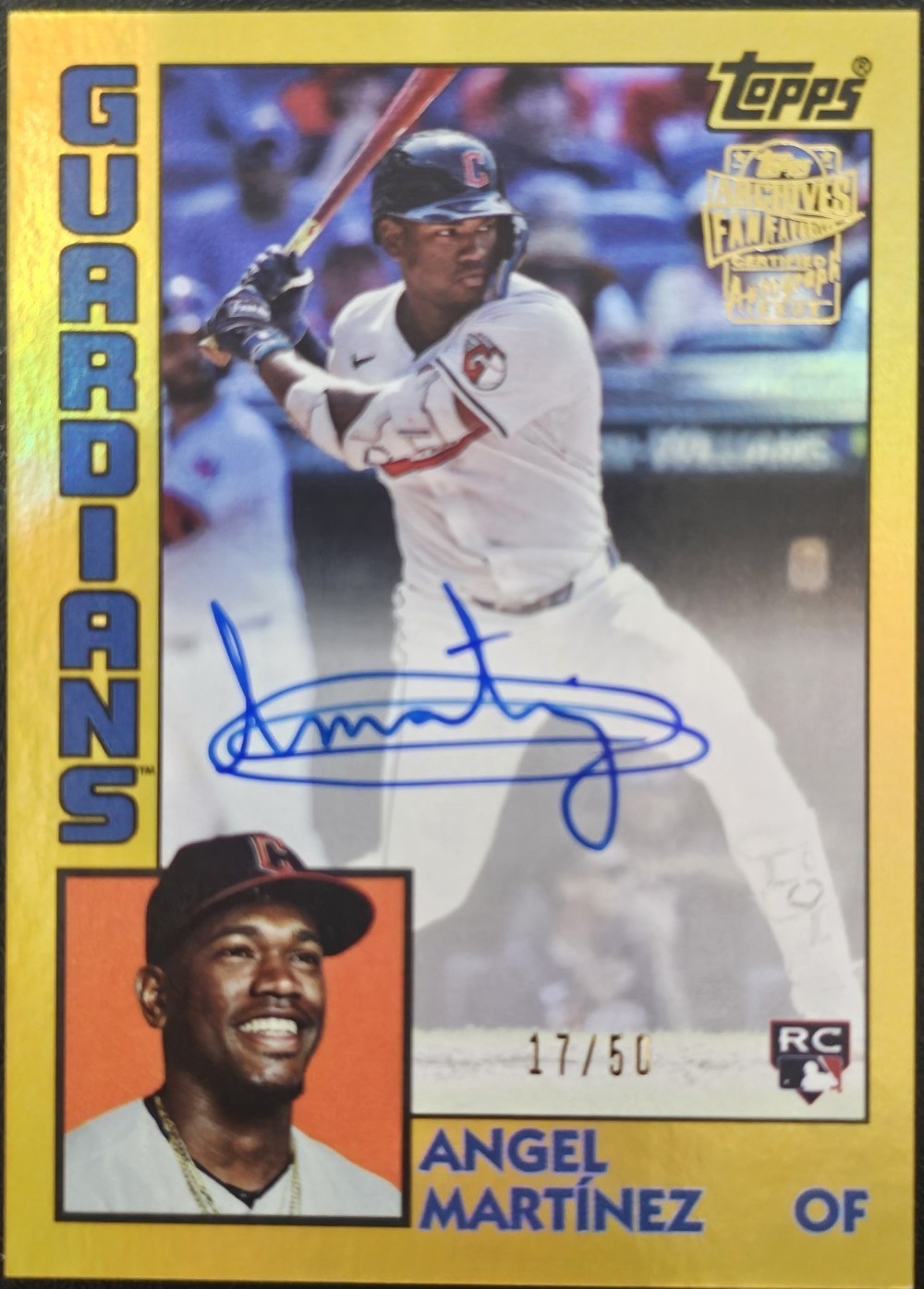 2025 Topps Archives - Angel Martinez #84FFA-AM for sale | eBay
