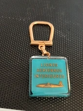 Porte Clé BOURBON - Air Inter - Ligne Aérienne Intérieure Vintage Key Ring