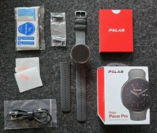 Polar, Pacer Pro, GPS,  Silikonband, S-L, 20mm, Carbon Grey
