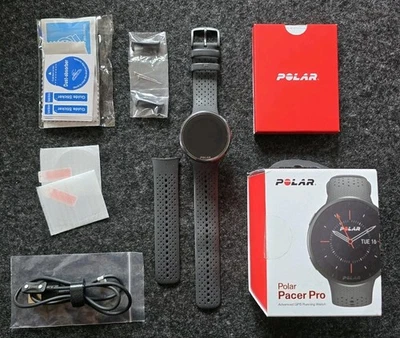 Polar, Pacer Pro, GPS, Silikonband, S-L, 20mm, Carbon Grey - Bild 1 von 4