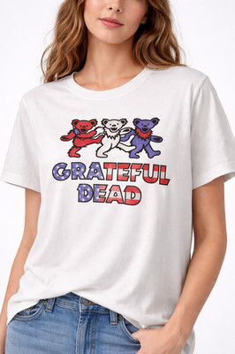 Grateful Dead Lucky Brand Tee XXL Dancing Bears Graphic Band Shirt NEW