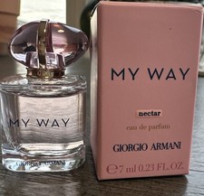 2 X New GIORGIO ARMANI MY WAY NECTAR Women EDP 7ml .24fl oz Splash Travel Size