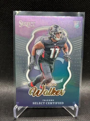 2025 Panini Select - Jalon Walker (RC) Select Certified #9 Falcons