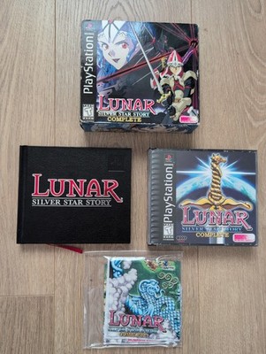 Lunar Silver Star Story Complete Sony PlayStation 1 CIB w/ Hardback Manual & Map