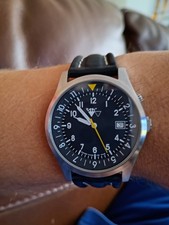 STA Swiss Made Pilot Vintage Qquartz Watch