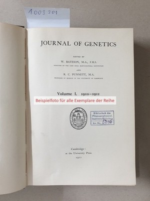 Journal of genetics Volume XX (1928/29) : Cambridge University Press: