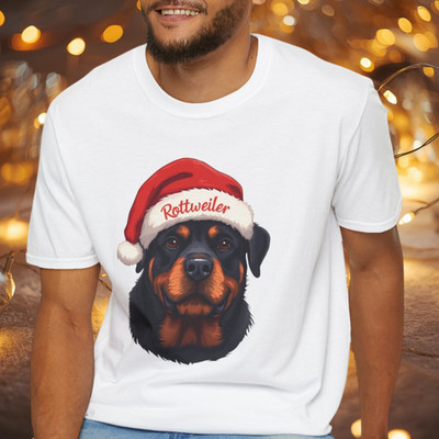 Rottweiler Dog Portrait Shirt, Rottweiler Dog Lover Gift, Cute Dog Mom Dad Tee