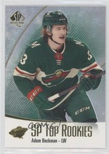 2021-22 SP Authentic Top Rookies Green Adam Beckman #TR-35 03uh