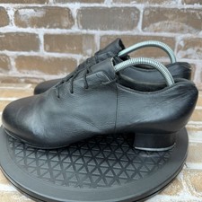 Bloch Women's Jazz Tap Black Leather Tap Shoes Womens Size 11