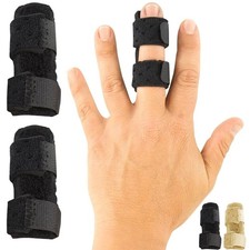 Vive Finger Splint 2 Pack - Broken, Trigger Finger, Arthritis Pain Relief