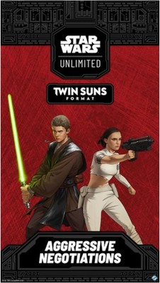 1xStar Wars: Unlimited Twin Suns Player Deck Aggressive Negotiations (english)