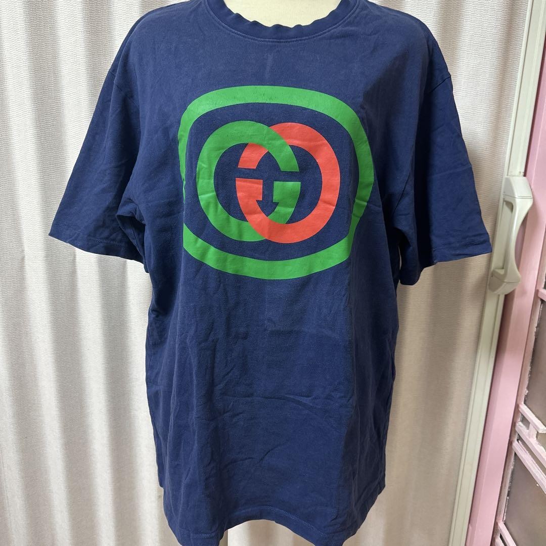 Gucci/Gucci Interrockin Center Gucci Logo T-Shirt