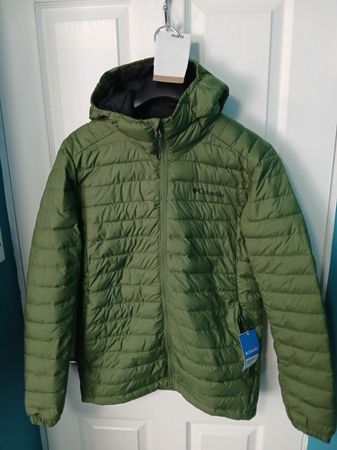 Columbia Men's Silver Falls Hooded Jacket in a canteen green color