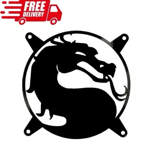 Mortal Kombat 120mm PC Fan Cover 3D Printed Gaming Case Mod