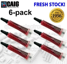 6 pack - FRESH STOCK CAIG LABS DeoxIT® 100% solution, 2mL Squeeze Tube D100L-2C