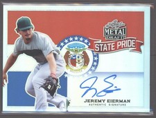 2018 Jeremy Eierman Leaf Metal Draft State Pride Auto RC #SP-JE1 (J64)