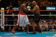 Danny Williams white trunks and Mike Tyson black trunks fights eac 2004 Photo 25