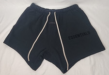Fear of God Essentials Sweat Shorts Men's L Black Drop Crotch Streetwear