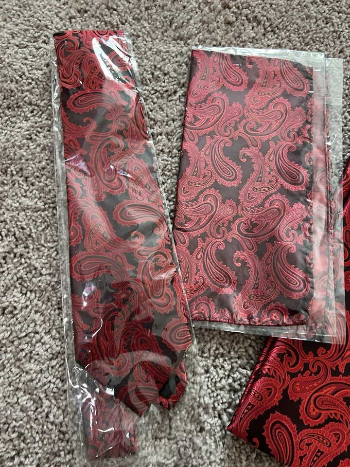 Conjunto de chaleco esmoquin sin mangas Paul Malone para hombre Res Vines talla 2XL NUEVO CON ETIQUETAS Foto 3 de 3