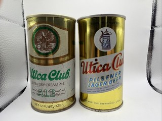 Ale Pull Tab And Pilsener Lager Zip Top Beer Cans! Shiny Pair!
