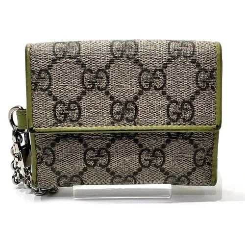 Portefeuille triple pli GUCCI GG Supreme 256442 pour femme livraison gratuite [occasion]