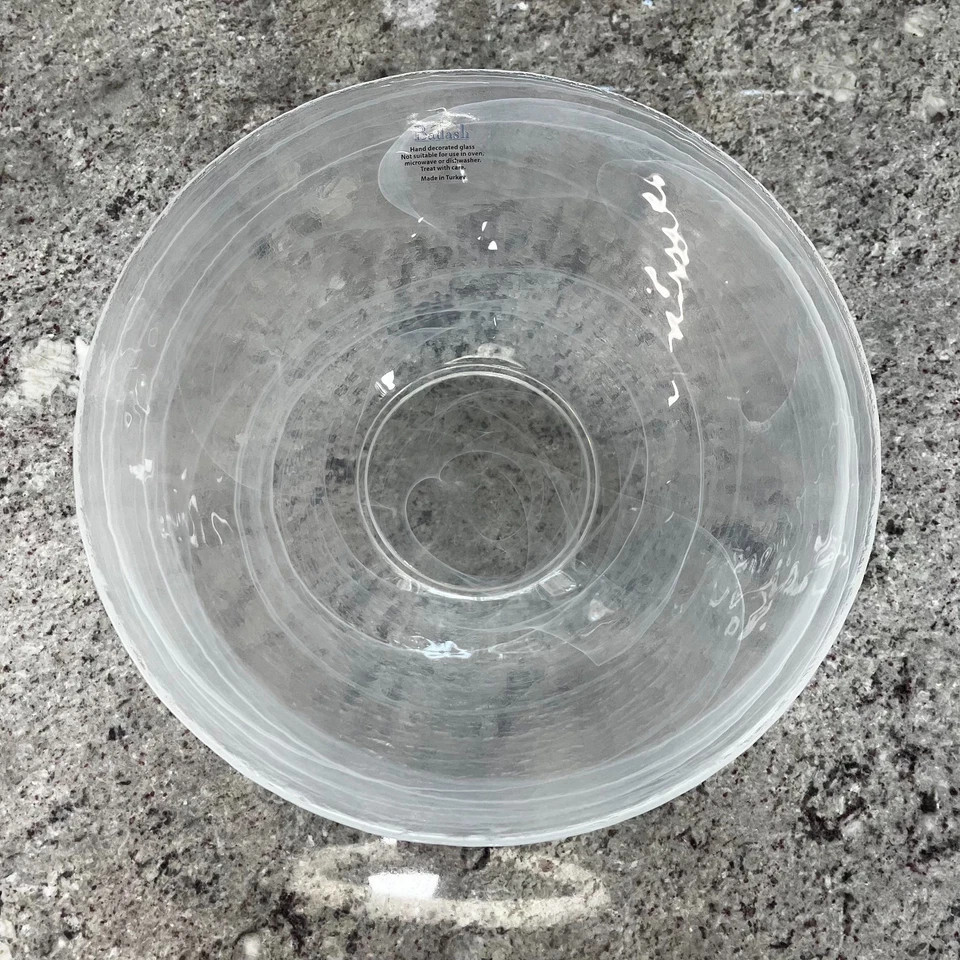 White Alabaster 12" Round Bowl Foto 4 de 4