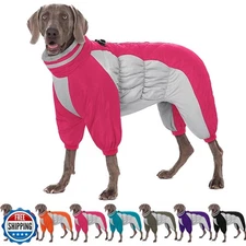 AOFITEE Large Dog Coat Warm Dog Jacket for Winter, Dogs Winter Coat with Harn