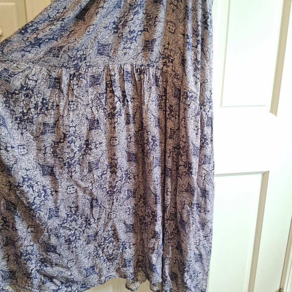 Maxi Vestido Babydoll Y2K Rue 21 Para Mujer Talla M Púrpura En Niveles Boho Volantes Femenino Foto 4 de 4