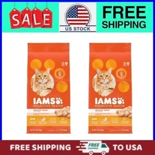 (2 pack) Iams Proactive Health Dry Cat Food with Chicken, 7 lb/Bag