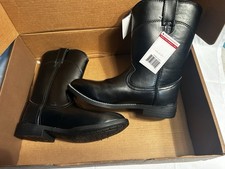 Justin 10 Temple Roper Black Leather Boots Men s Size 10.5 EE NWT