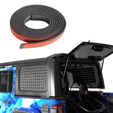 Black Rubber Hardtop Top Panel Seal Kit Fit Jeep Wrangler 4 Doors Hard Top 07-25
