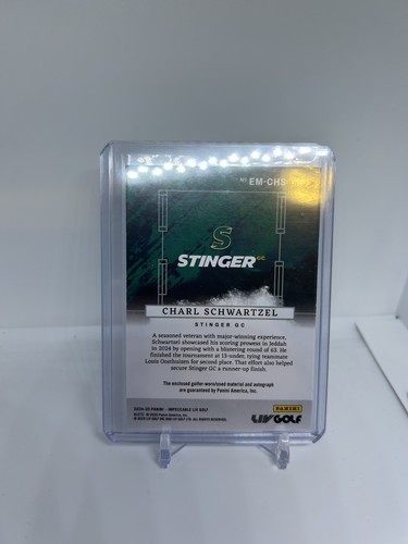 Charl Schwartzel Impeccable RPA 01/35 Glove Patch LIV Stinger GC - Picture 2 of 2
