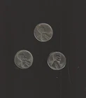 $4 SPECIAL - EXTRA FINE  LINCOLN CENTS  -  1943P  1943D  1943S  nice steel cents