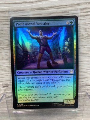 2025 Magic the Gathering Marvel Spider-man Professional Wrestler Foil NM
